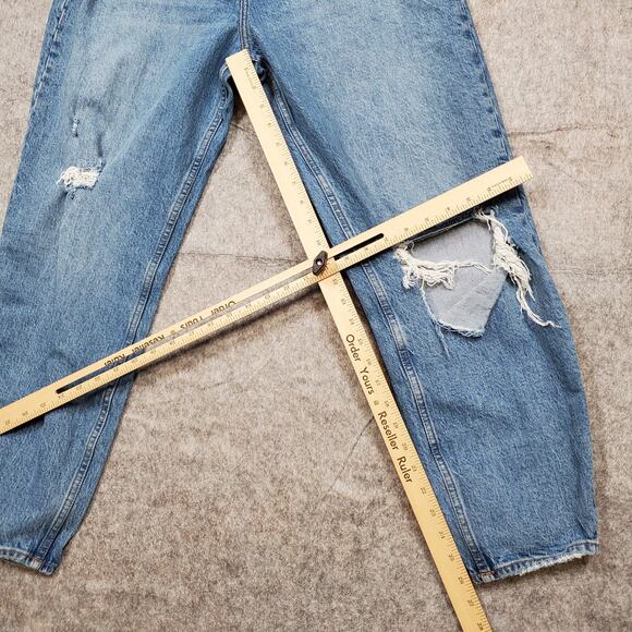 Abercrombie Fitch Jeans Womens 29 / 8 Regular The 80s Mom High Rise Distressed - Picture 7 of 12